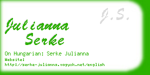 julianna serke business card